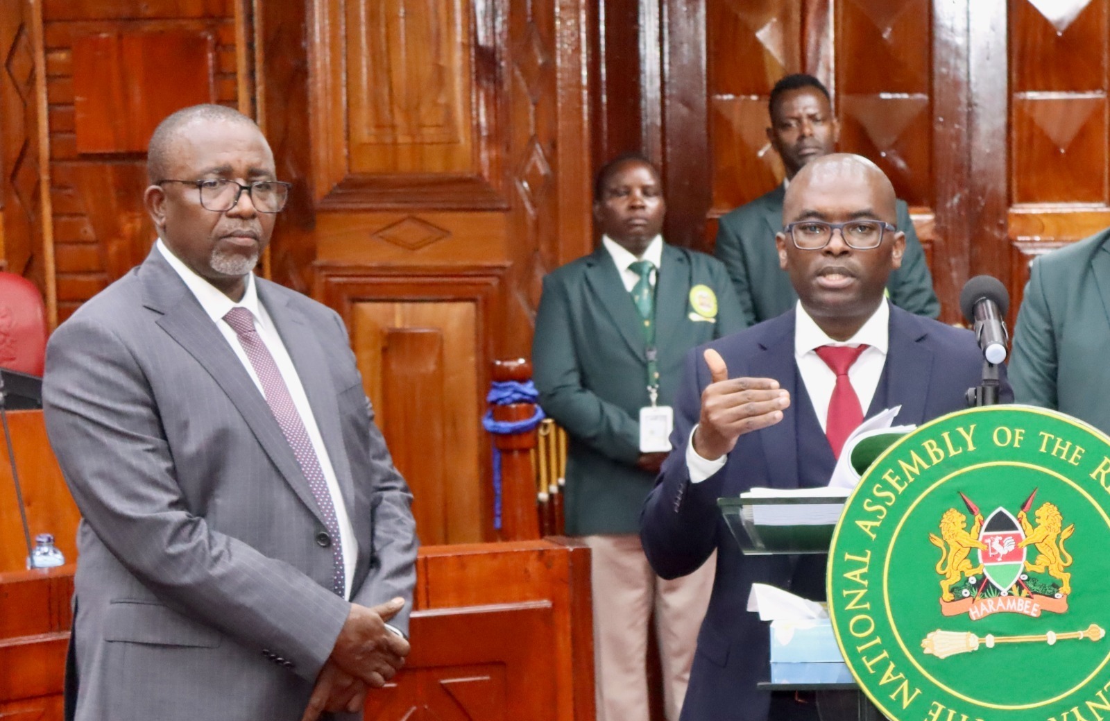 Agriculture CS Mithika Linturi at the National Assembly.
